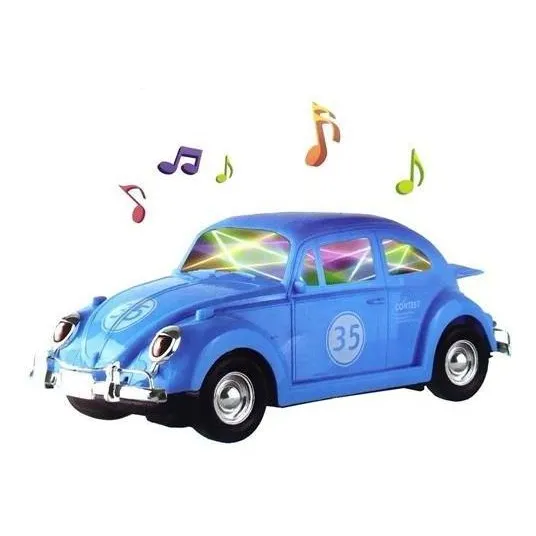 Auto Fusca Escarabajo Con Luces Sonido Movimiento Volkswagen