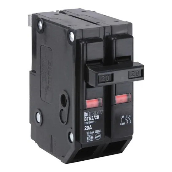 Contactor/interruptor Termomagnético 2x20a, 120/240 V~, 10ka
