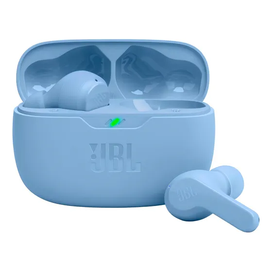 Audifonos Inalambricos Jbl Vibe Beam Perfect Fit - Blue Azul Color Azul Claro