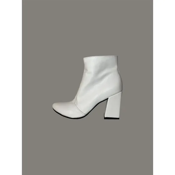 Bota Mujer Caña Baja Blanca Vaccari