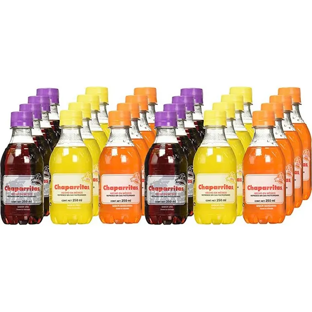 Refresco Chaparritas 72 Piezas Sabores Surtidos 250 Ml 