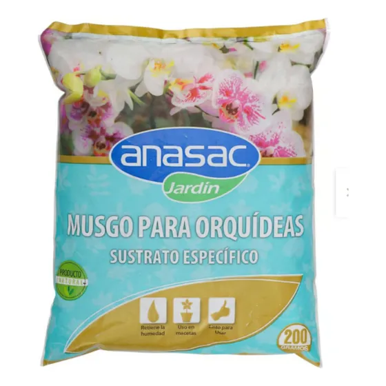 Sustrato Para Orquídeas Musgo Anasac 200 Gr