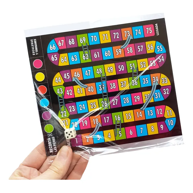 Souvenir Cumpleaños 20 Juego Escaleras Y Toboganes Con Dado