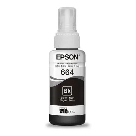 Tinta Epson 664 P/ Ecotank L365 L200 L495 L656 L220 Preto