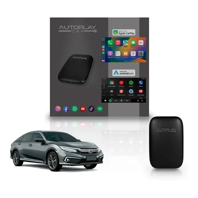 Streaming Box Automotivo Honda Civic 2019 2020 2021 2022