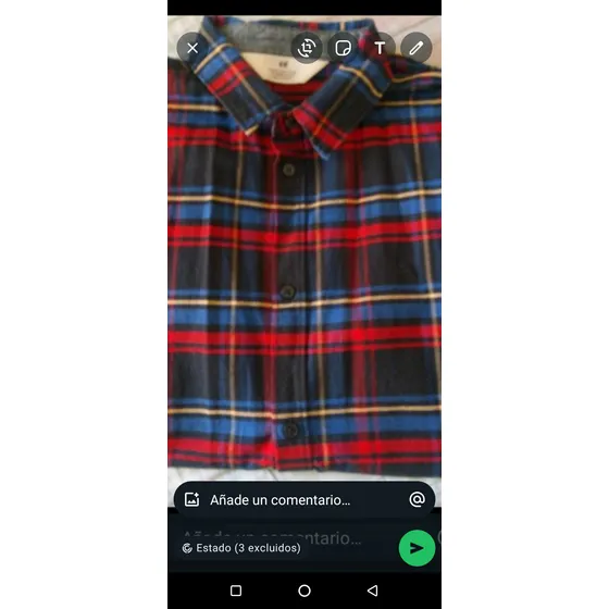 Camisa Para Niño/ Adolescente H&m/talla 14-16 Manga Corta