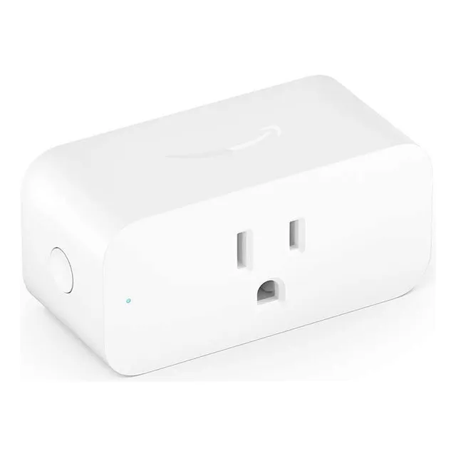 Smart Plug Amazon B07cjw3dfk Alexa Automatización Del Hogar Color Blanco