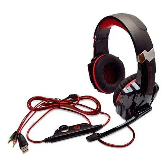 Auricular Gamer Ripcolor D014nr Con Luz Led Y Micrófono
