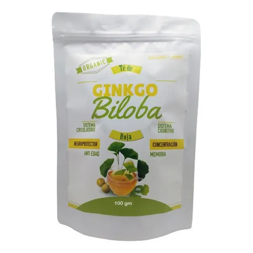 Te Ginkgo Biloba Orgánico Hoja Entera Para Memoria, Circulación, Sistema Cognitivo.