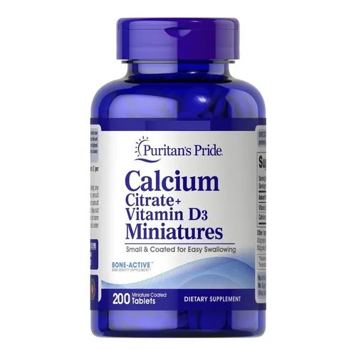 Citrato De Calcio + Vitamina D3.. Tabletas Mini. X 200. Sabor Insipido