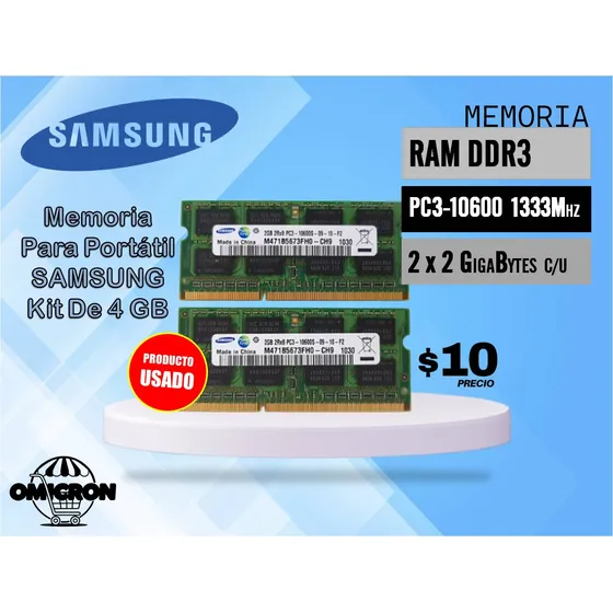 Memoria Ram Laptop 2gb Ddr3 Pc3-10600
