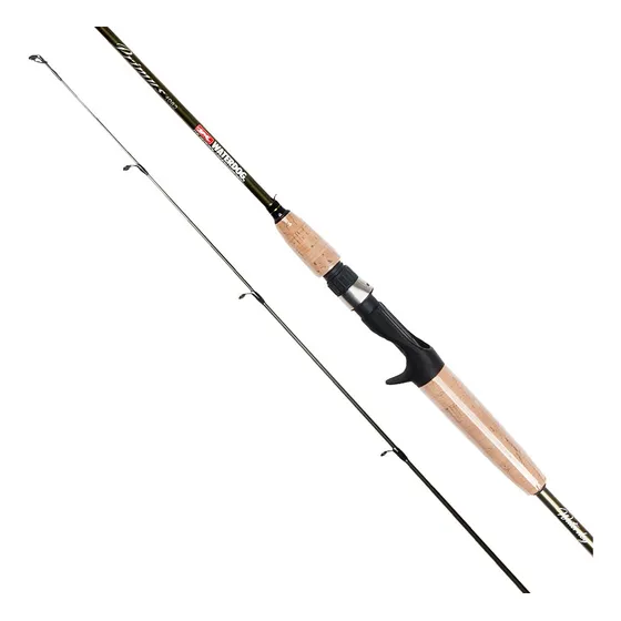 Caña De Pesca Waterdog Primus 1.98m 8lb Baitcasting 2 Tramos Color Negro