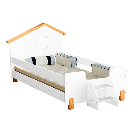 Cama Infantil Alegra Juvenil Com Colchão + Luminária Led