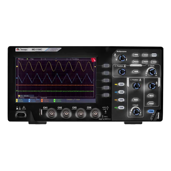 Osciloscópio Digital 100mhz 4 Canais Minipa Mo-1104c