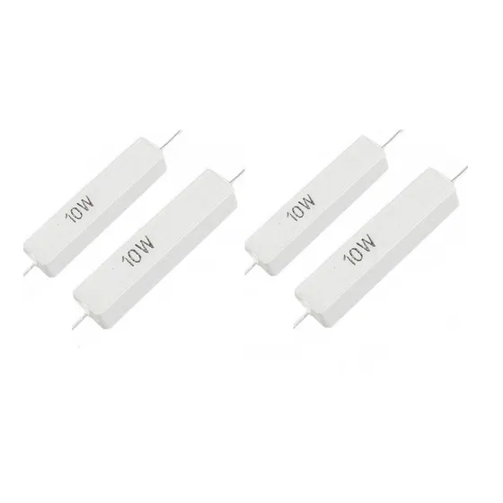 5un Resistor 10w Porcelana Escolha 1 Valor Ohmico Na Lista