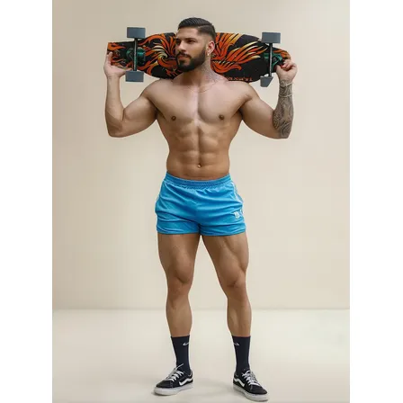 Short Power Life Fitness Masculino Para Corrida E Musculação