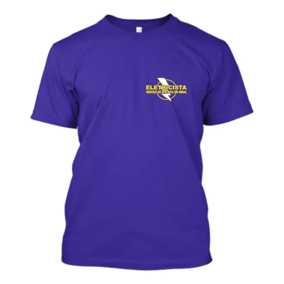 Camiseta Estampada Eletricista Profissão Uniforme