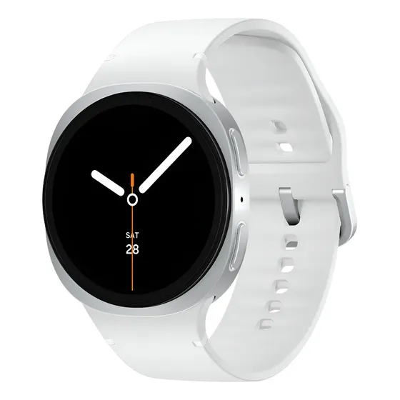 Smartwatch Samsung Galaxy Watch 8 44mm Blanco con Correa Milanés de Plata