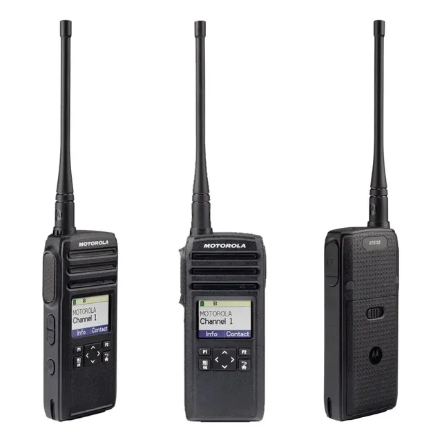 Radio Portatil Motorora Dtr 720 Bandas De Frecuencia 900 Mhz Color Negro