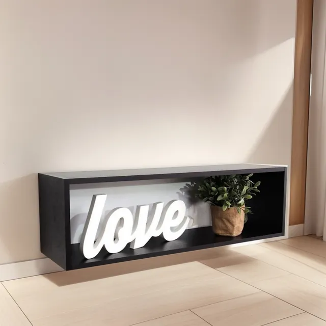 Repisa Flotante Cubo Rectangular Decoración Moderna Pared