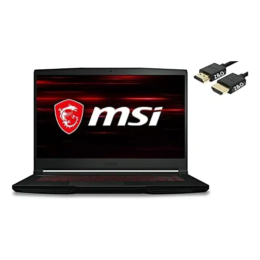 Laptop Msi Gf63 Thin Gaming 15 , 15.6 Fhd Ips Display, 10th