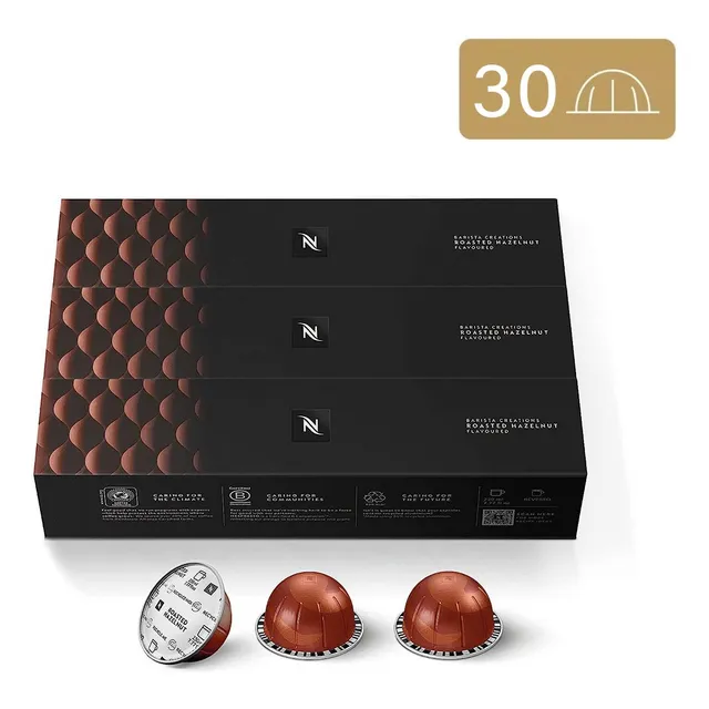 30 Cápsulas Nespresso Vertuo Americano Roasted Hazelnut