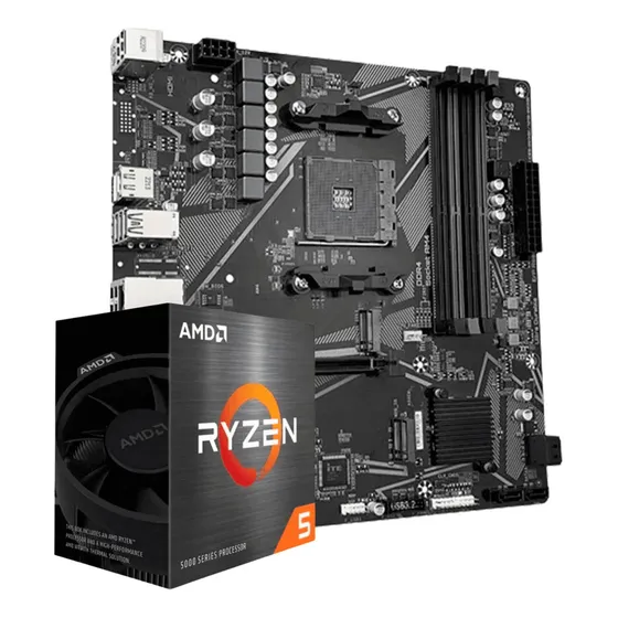 Kit Upgrade Amd Ryzen 5 5600g Placa Mãe B550m Ddr4