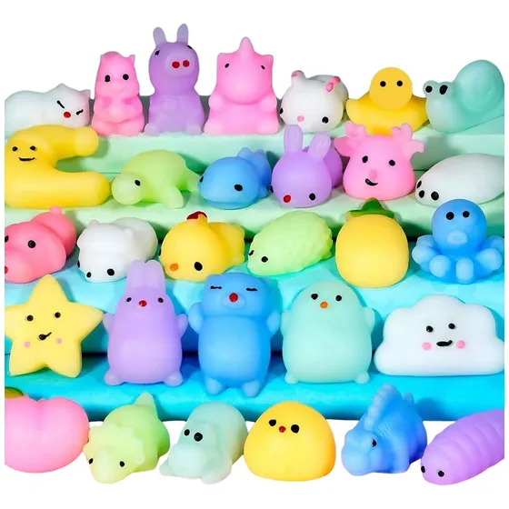 Pack X 32 Squishy Mochi Surtidos - Random - Antiestres Color