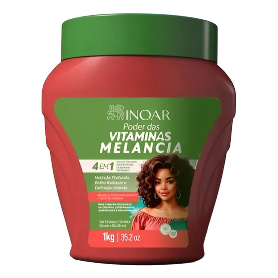 Creme Tratamento Poder Das Vitaminas Melancia 1kg - Inoar