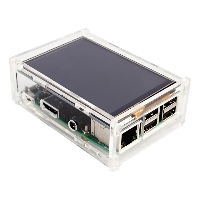 Caja Acrilico Raspberry Pi 3 3b+ Case Compatible Display 3.5