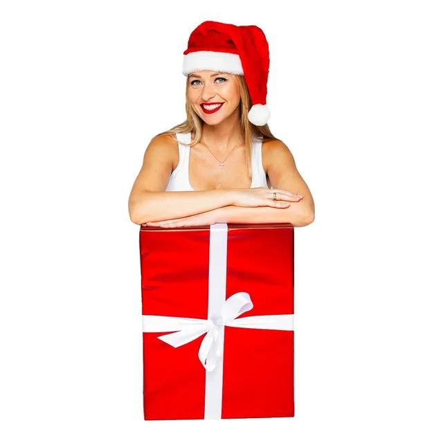 25 Gorro Papa Noel Sombrero Paño Santa Claus Navidad 