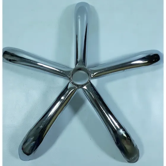 Base Cromada 5 Patas Para Silla Ejecutiva Nueva