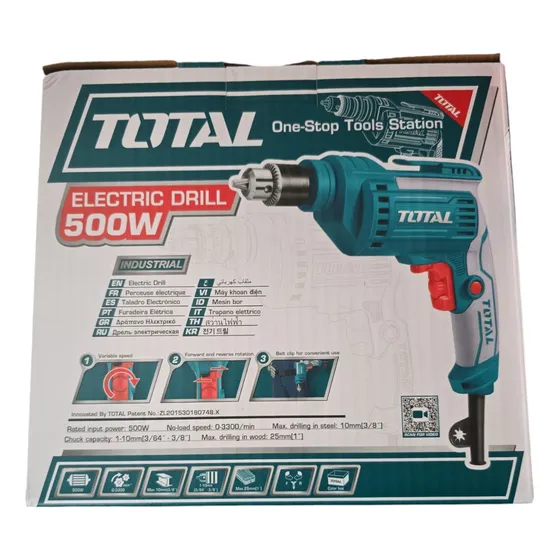 Taladro Total 500w 3/8