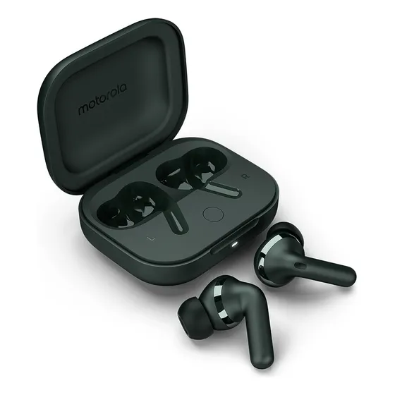 Motorola Audífonos Moto Buds+ Sound By Bose Con Dolby Head Tracking, Negro Luz Amarillo