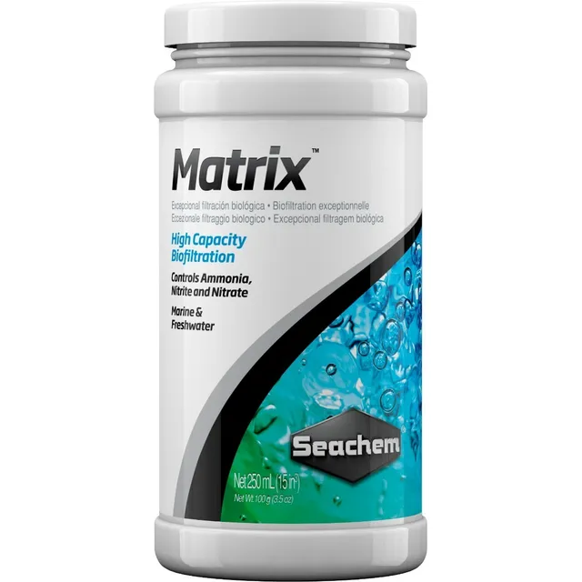 Filtro Biologico Matrix Seachem Acuario Pecera 250 Ml
