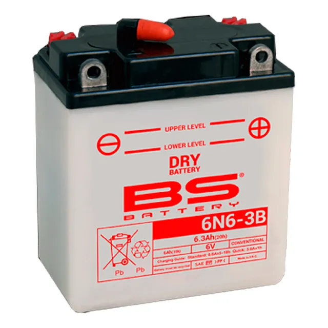 Batería Para Moto Bs 6.3ah 6v 10hr