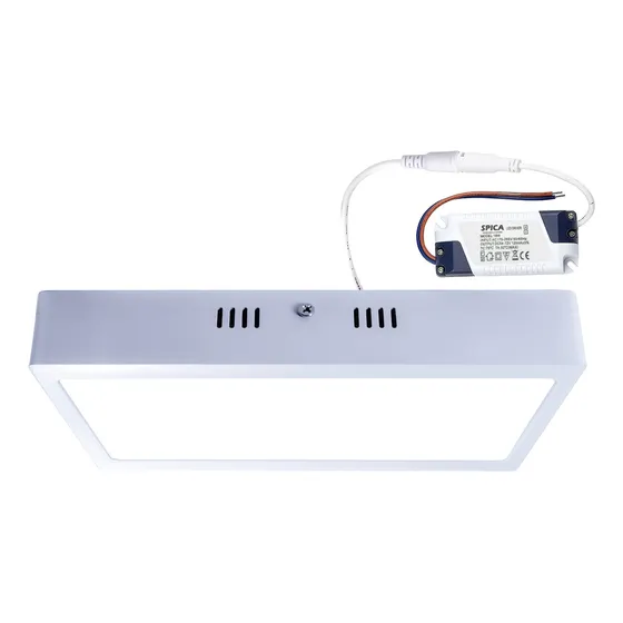 Panel Plafon Led 18w SPICA EEF-18 Para Aplicar Cuadrado Exterior Luz Fria Blanca 220v