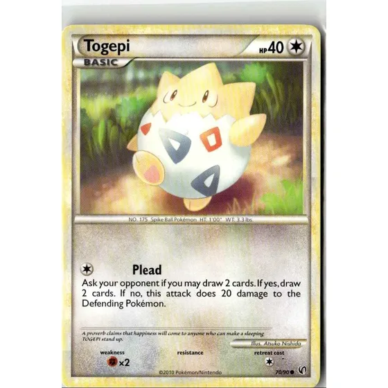 2010 Heartgold & Soulsilver Undaunted Togepi 70/90