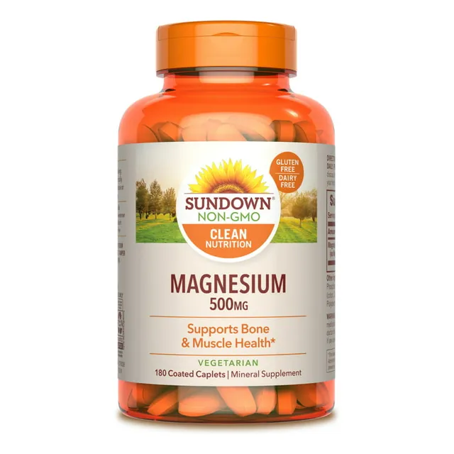 Magnesio 500mg,180 Tabletas Sundown 