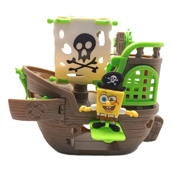 Imaginext Bob Esponja Navio Pirata Barco Holandês Voador