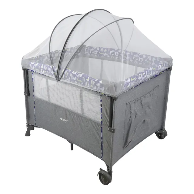 Cuna Corral Colecho De Bebé 2 Niveles Con Carpa Tul Nueva