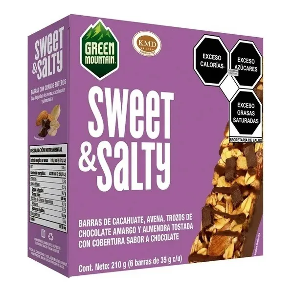 Green Mountain Sweet & Salty Caja Con 6 Barras De 35 G C/u