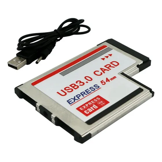Cartão Express 54 Mm Para Usb 3.0 X 2 Portas Expresscard Pci