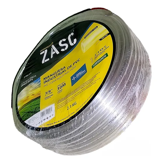 Manguera Industrial Transparente Multifuncional 3/8 X 30m