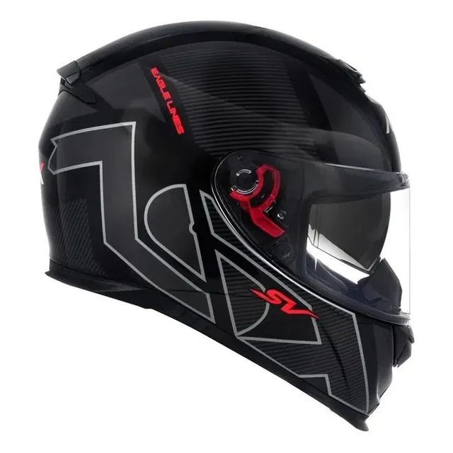 Capacete Moto Asx Eagle Sv Diversos Gráficos C/ Óculos Solar