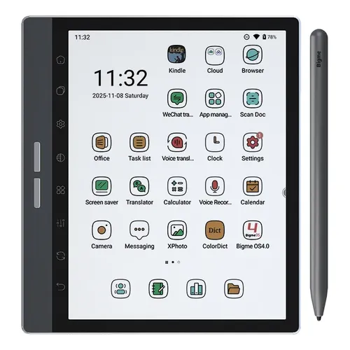 Leitor De E-book Bigme Hibreak Pro Colorido Preto De 6 Com