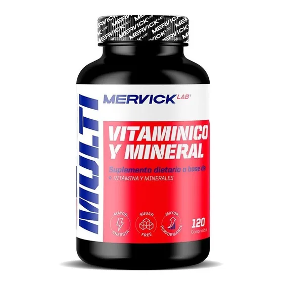 Multivitamínico 120 Comp Mervick Lab Vitaminas Minerales Antioxidantes