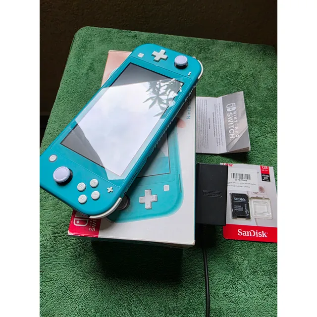 Switch Lite Magia Hack + 128gb Azul