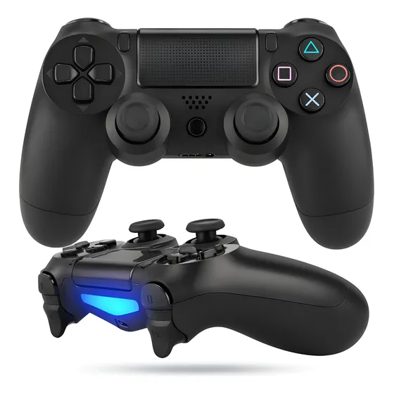 Controle Sem Fio Redfin Joystick Compatível PS4 Videogame TV PC Celular Android - Bluetooth Touchpad Vibração Dupla Manete Smart TV