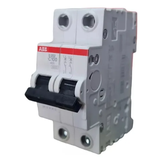 Pastilla Magnética Riel Din Abb 2 Polos 100a S202-c100